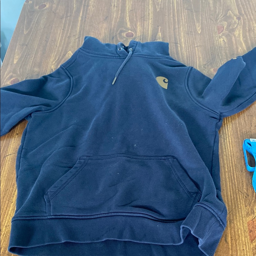 Carhartt Men's Navy Blue Hoodie